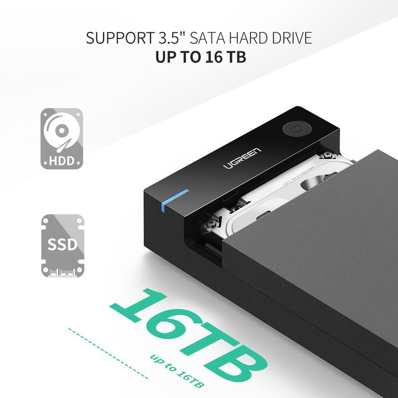 USB 3.0 3.5 Inch Hard Disk Box 50cm Black