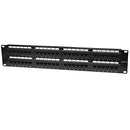 48 Port Cat6 Patch Panel with Cable Management (DUAL IDC)