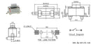 SMD 6*3.5*4.3mm IP67 12VDC 50mA Tact Switch - KAN3547B