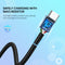 UGREEN USB-A 2.0 to USB-C Cable Nickel Plating Aluminum Braid 1m (Black)