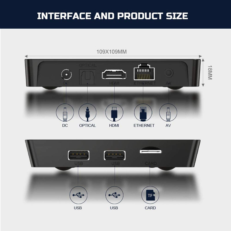 Android 10.0 Smart TV Box With H313 Quad Core 4k HDMI 2GB RAM 16GB ROM