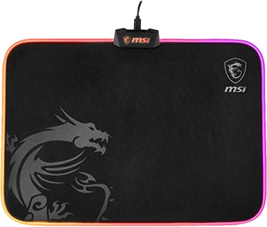 MSI AGILITY GD60 RGB Gaming Mouse Pad Anti-Slip Base - 386 x 276 x 4 mm