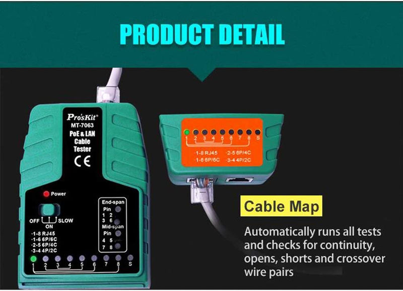 PoE & LAN Cable Tester