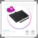 Wacom Intuos Bluetooth CTL-4100WL Digital Graphics Pen Tablet for Drawing