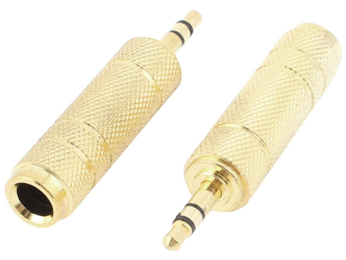 3.5 Stereo Male To 6.5 Stereo Female Metal Connector