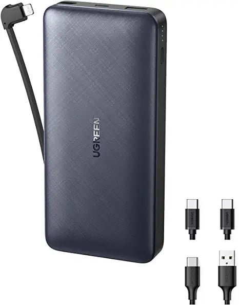 UGREEN 10000mAh Power Bank PD 20W with Lightning Cable