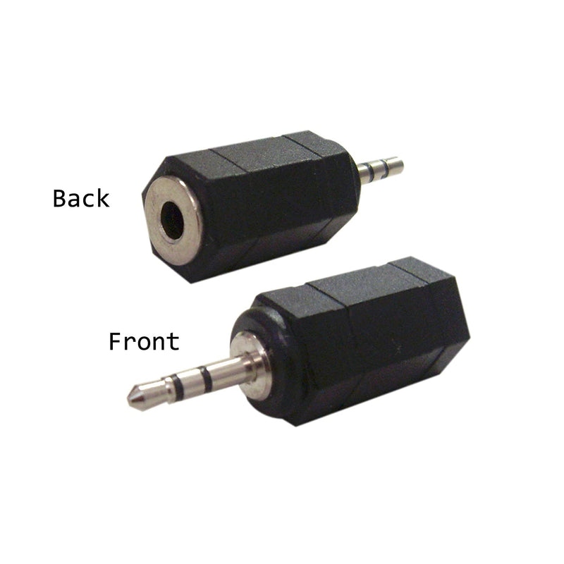 2.5 Stereo Male To 3.5 Female Stereo Plastic Connector