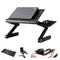 RAINBEAN Adjustable Laptop Desk with Mouse Pad And 2 CPU Cooling USB Fans for Bed