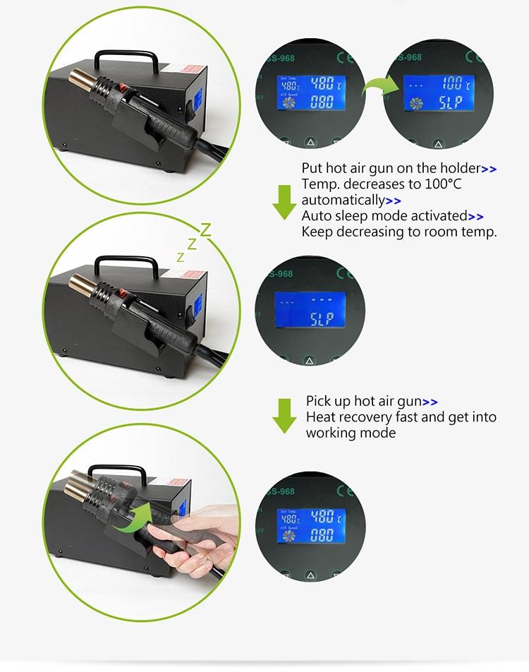 LCD Smart Hot Air Rework Station