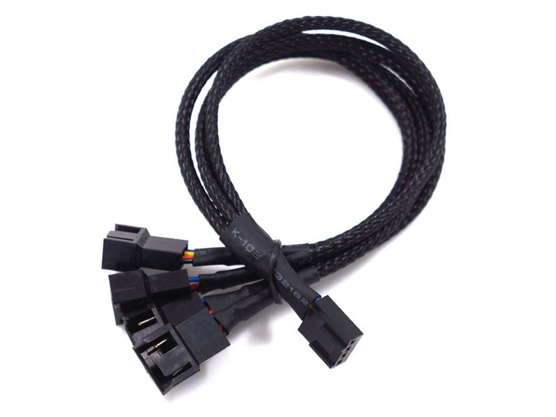 PWM Fan Splitter Cable Hub 1 to 4 Power adapter
