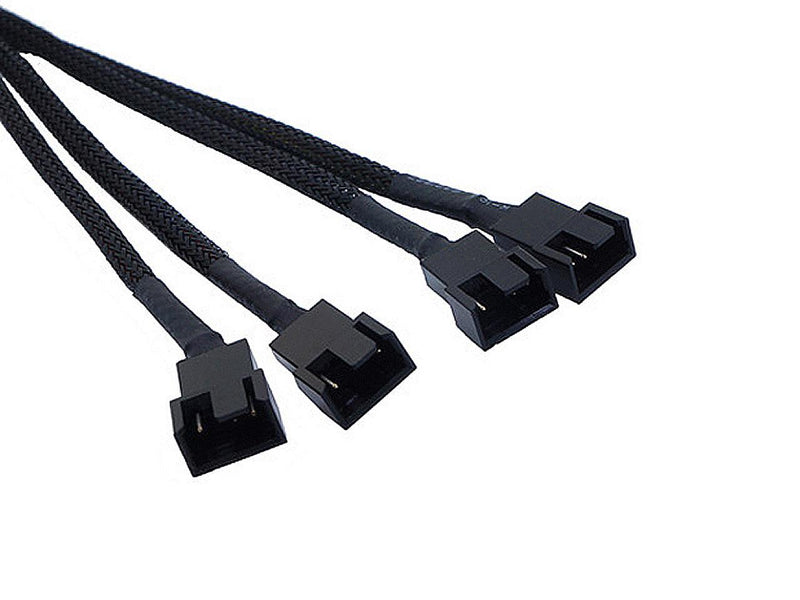 PWM Fan Splitter Cable Hub 1 to 4 Power adapter