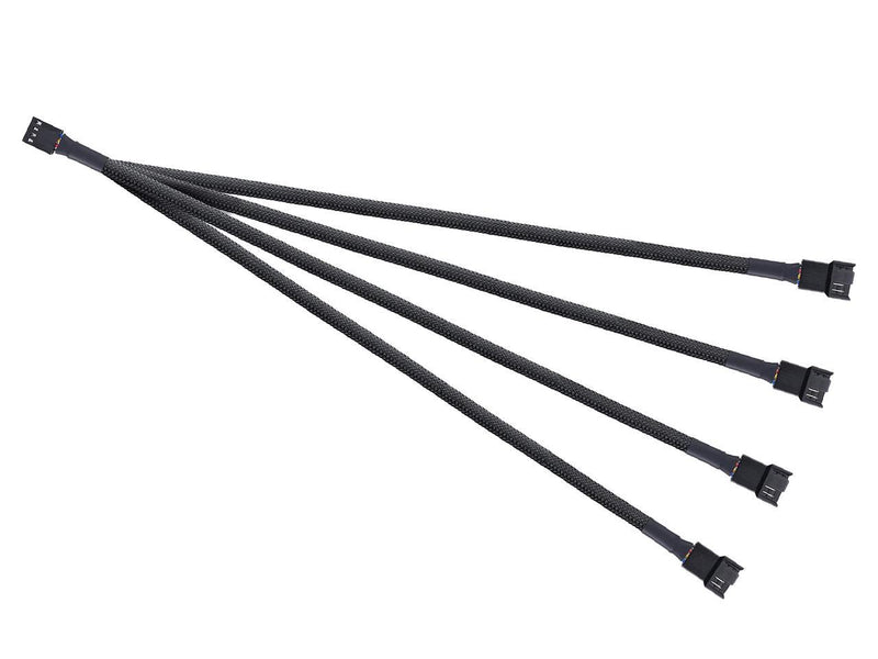 PWM Fan Splitter Cable Hub 1 to 4 Power adapter