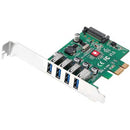 USB3.0 Superspeed 4 External Port 5Gbps PCI Express Card