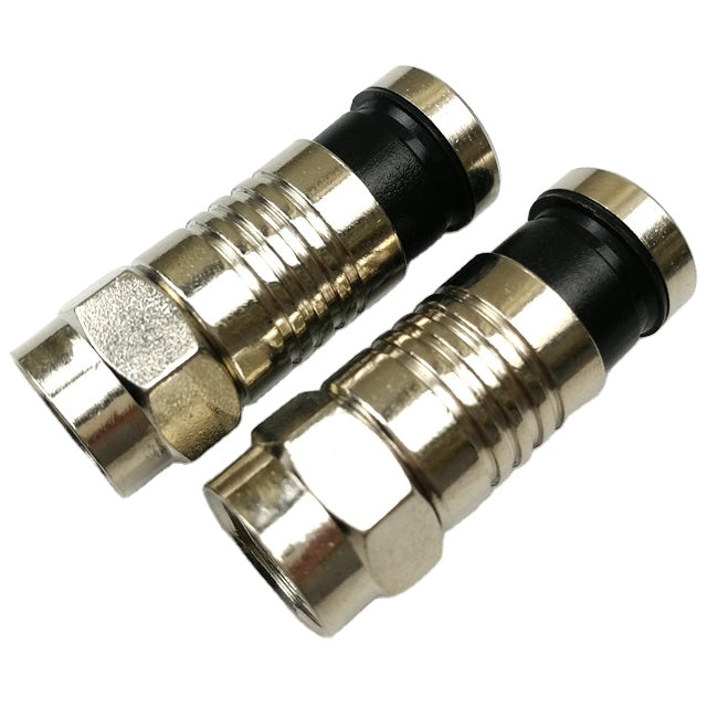 Waterproof RG6 Compression F-Type Connector