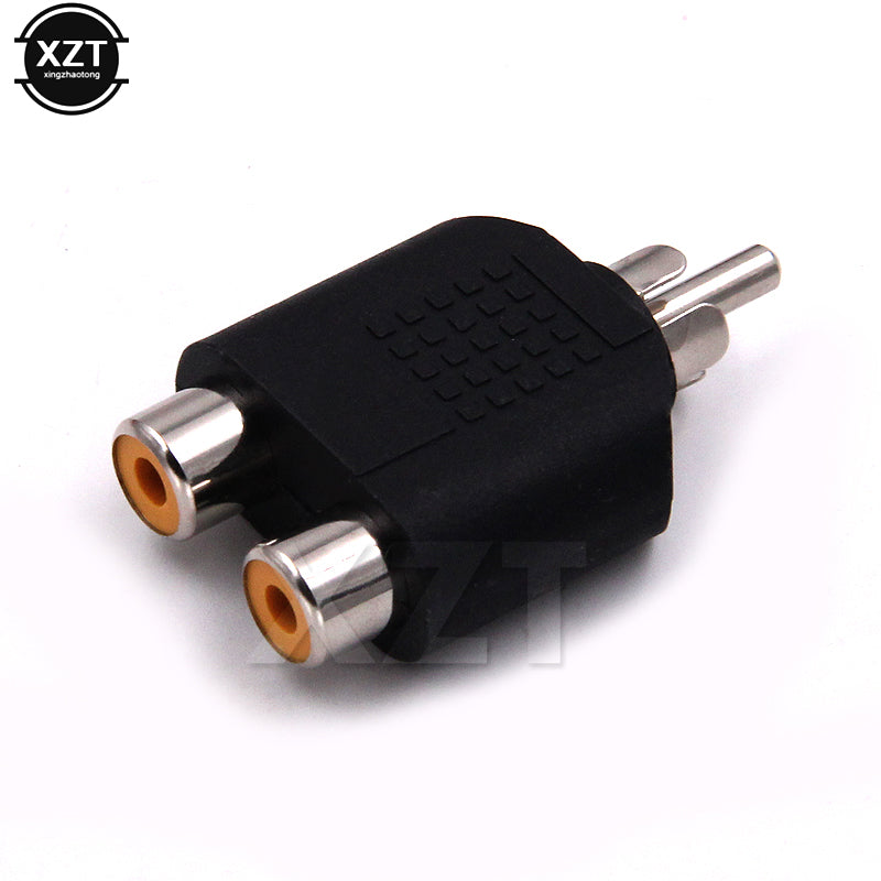 RCA Male to 2 RCA Female Connector