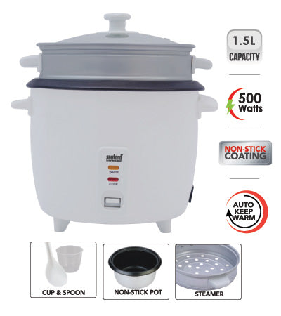 SANFORD RICE COOKER 1.5 LITRE