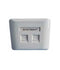T&J Dual faceplate with RJ45 cat5e and RJ11 cat3 outlet