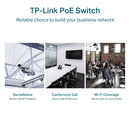 TP-LINK JetStream 16-Port Gigabit Easy Smart PoE+ Switch with 2 SFP Slots