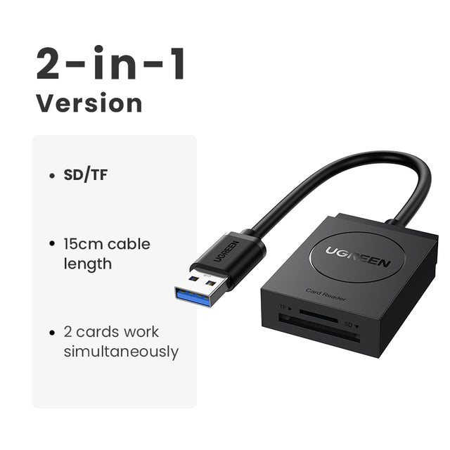 UGREEN USB 3.0 All-in-One Card Reader 50cm