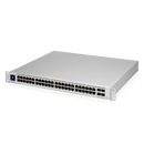 Ubiquiti Unifi 48 port switch with (40) 802.3at PoE+ ports, (8) 802.3bt PoE++ ports, and (4) 10 GB SFP+ ports. Powerful second-generation UniFi switching.