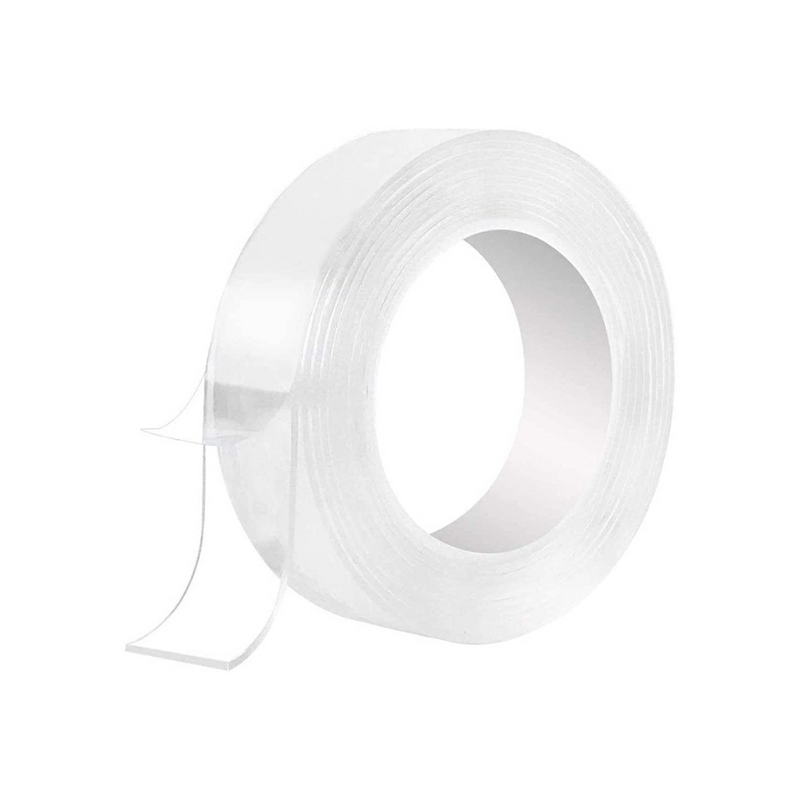 Extra Large Double Sided Tape Heavy Duty Removable 1.18 Inch x 160 Inch,  Clear & Tough Nano Tape, Multipurpose Mounting Tape Picture Hanging Strips