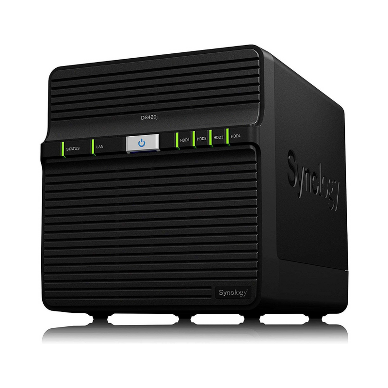 Synology DS420J 4 BAY NAS with 1GB Memory, 2x1GB LAN, Quad core