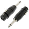 XLR 3 Pin Female To 6.5 Mono