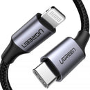 UGREEN Braided MFi certified USB C to Lightning Cable 1M (PD 18W)