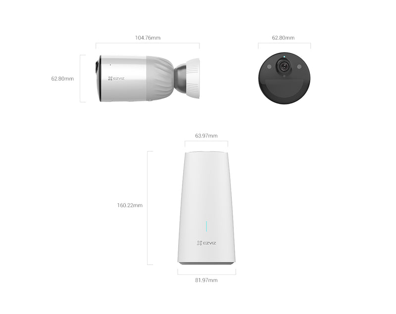 EZVIZ BC1-B1 Battery-Powered Wi-Fi Camera Kit