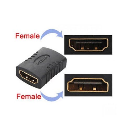 HDMI Female To Female Connector - Black