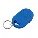 Dual Frequency 13.56MHz and 125kHz IC ID RFID Key Tag with Keychain for Access Control with ID No (Black)