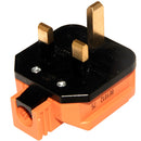 Masterplug Rewireable Heavy Duty Plug 13A Fused Orange HDPT13O PermaPlug
