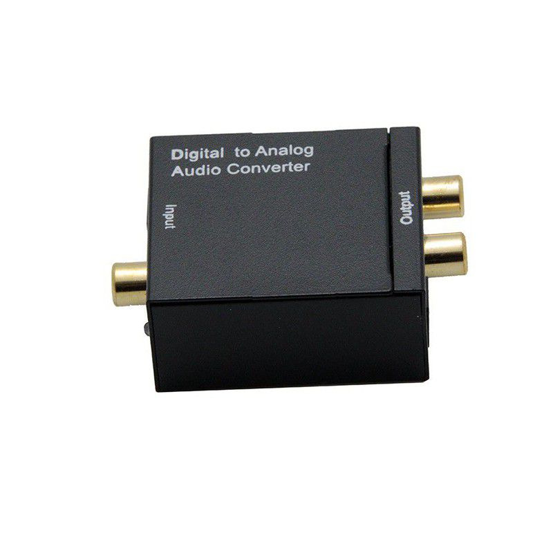 Digital Optical Coaxial Toslink Signal To Analog Audio Converter Adapter RCA Digital To Analog Audio Converter