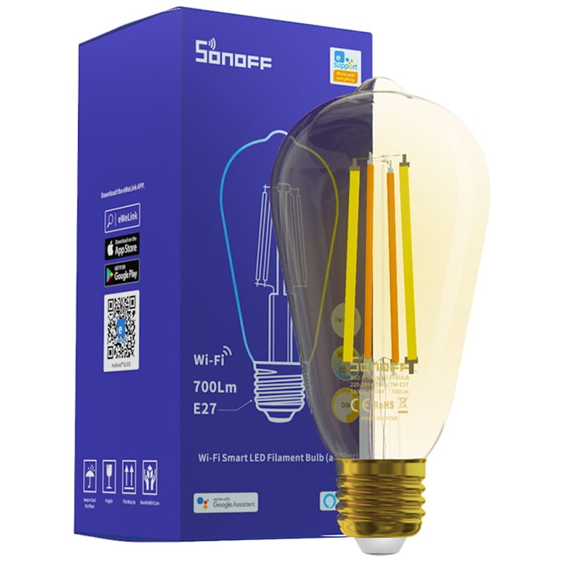 SONOFF Smart Wi-Fi LED Filament Straight Tapered Type Bulb  - B02-F-ST64