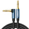 3.5mm Male to 3.5mm Male Right Angle Flat Cable 1M