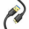 USB 3.0 A Male to Micro USB 3.0 Male Cable 0.5m Black