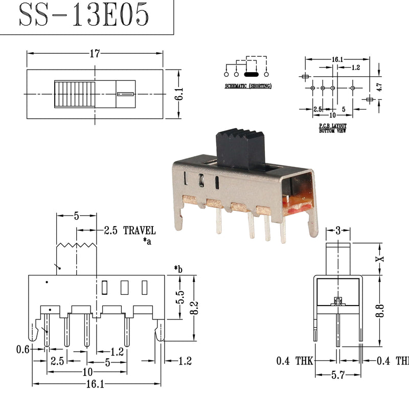 Slide Switch SS13E05