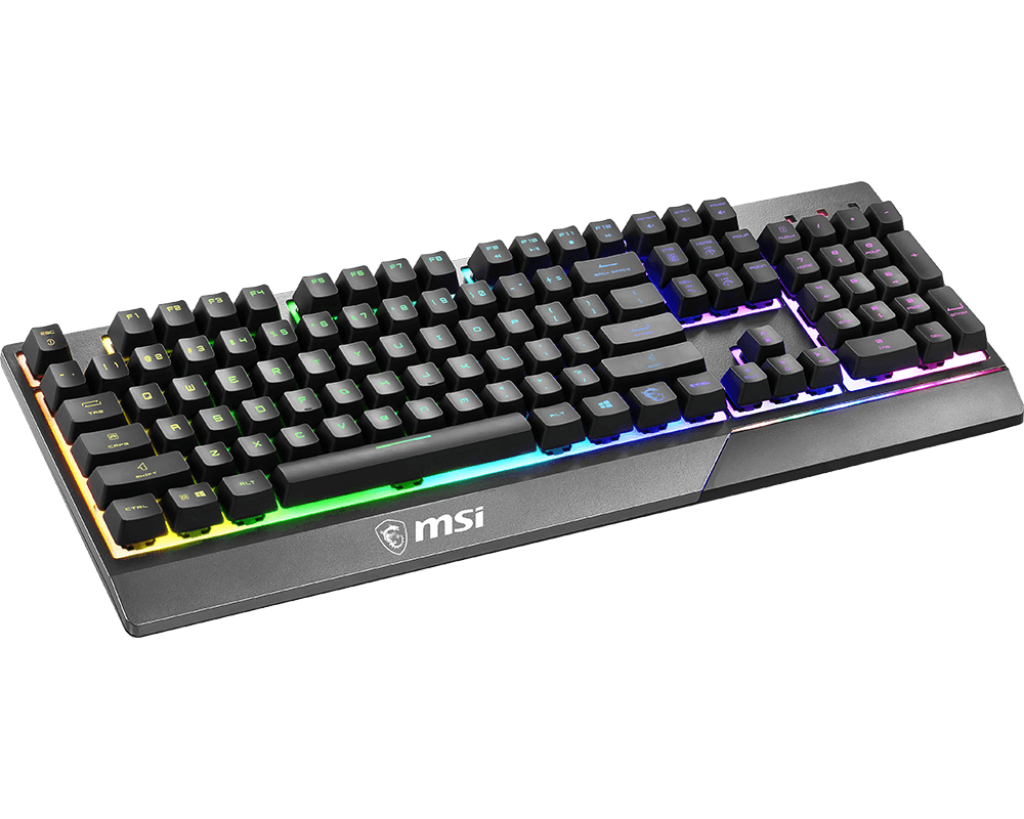 MSI VIGOR GK30 RGB Gaming Keyboard, 6-Zone RGB Lighting, Water Repellent & Splash-Proof, Mechanical-Like Plunger Switches