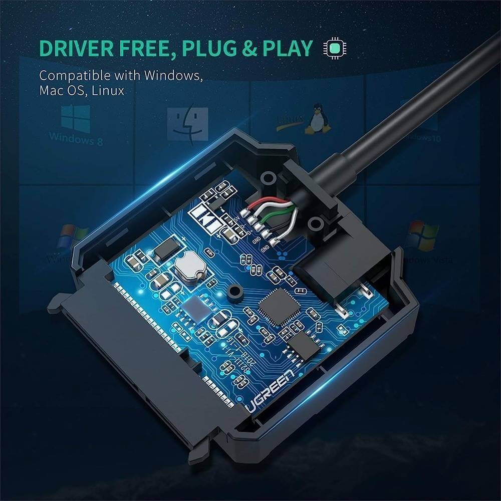 UGREEN USB to SATA Hard Driver Converter Cable UK