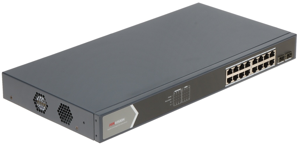 Hikvision DS-3E0518P-E/M 16 Port Gigabit Unmanaged POE Switch