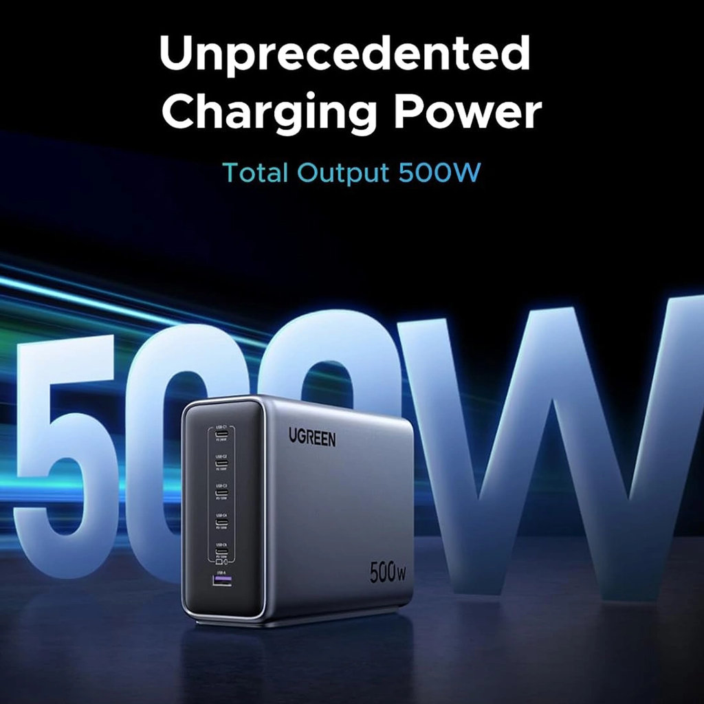 UGREEN 500W 5C1A GaN Desktop Fast Charger