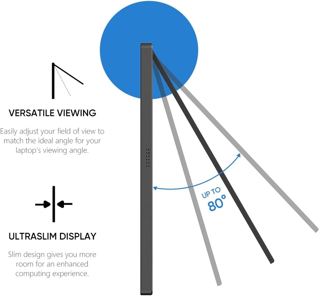 ARZOPA 16.1" 1080p 144Hz Portable Monitor - Black