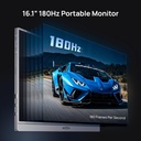 ARZOPA 16.1" 2K 1440p 180Hz  Portable Monitor - Grey