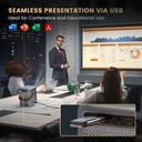 Vankyo H300A 220 ANSI Speaker: 5W*2 Auto Focus & Keystone 1080p Smart Portable Projector