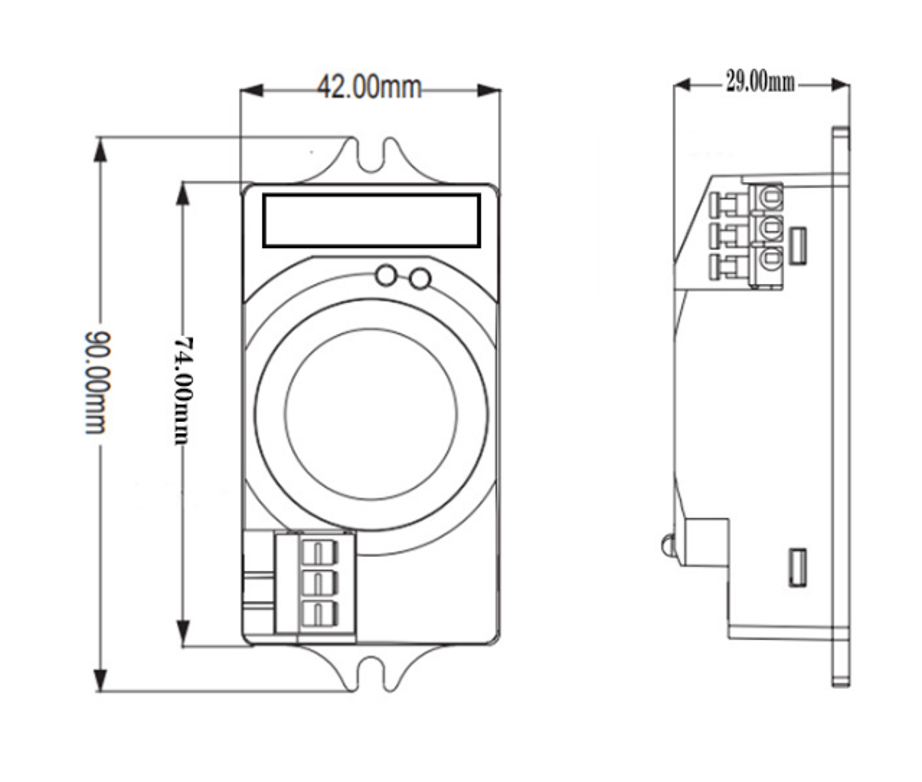 Automatic Lighting Control Switch Microwave Motion Detecting Sensors 400W Inductive