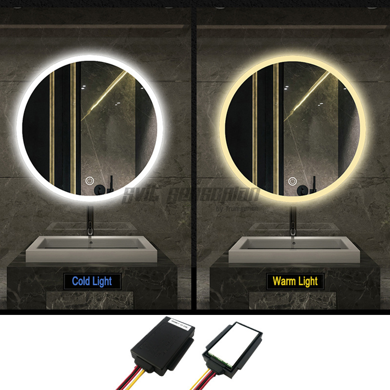 Trumsense WS08D1 Touch Switch Dual Color Brightness and Color Temperature Smart Mirror