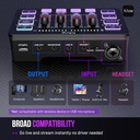 FIFINE Gaming Audio Mixer,Streaming 4-Channel RGB Mixer