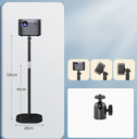 Projector Stand - Adjustable 25.5" to 51" Height Universal 1/4 Inch Thread Mount