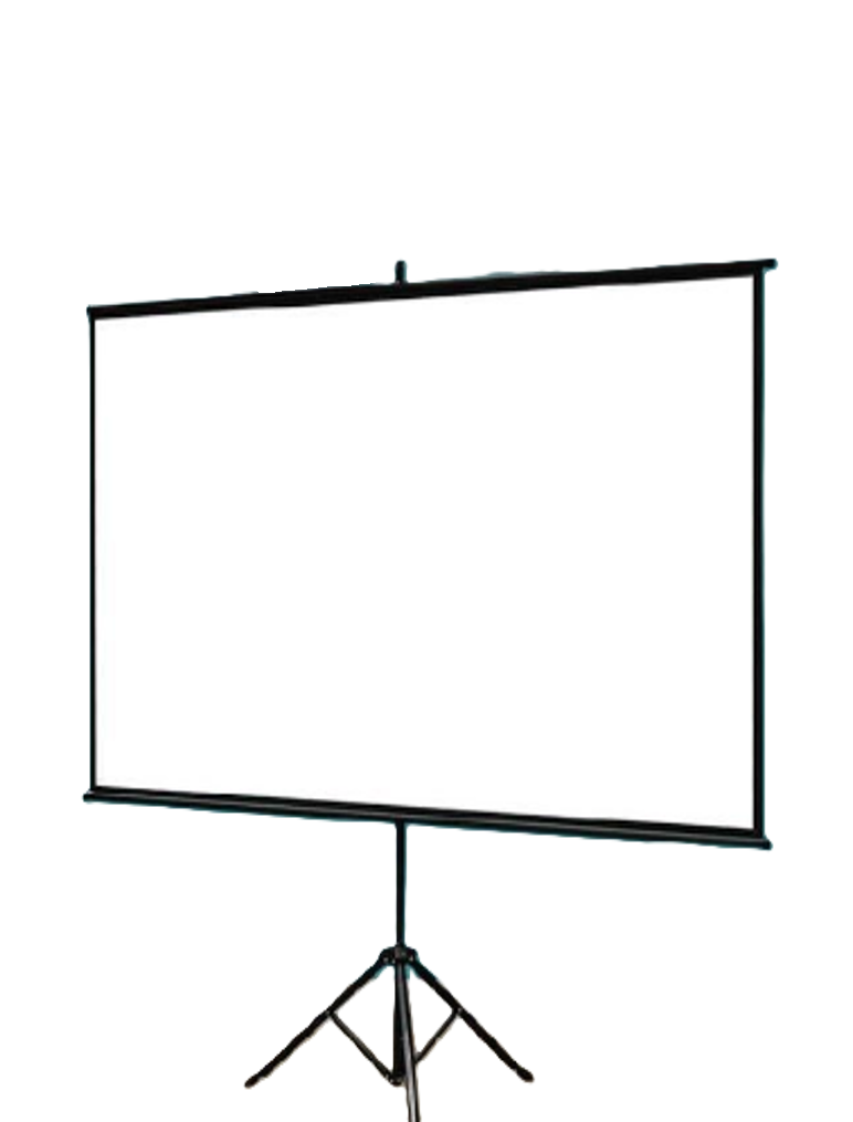 Tripod Projector Screen - 65" x 50"