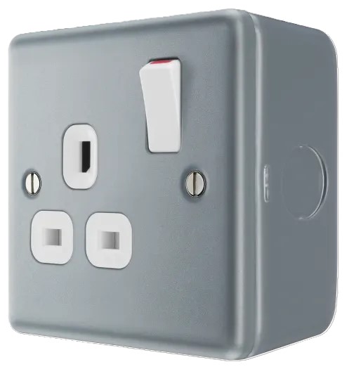 BG - British General Metal Clad MC521 13A Socket with Switch 1G
